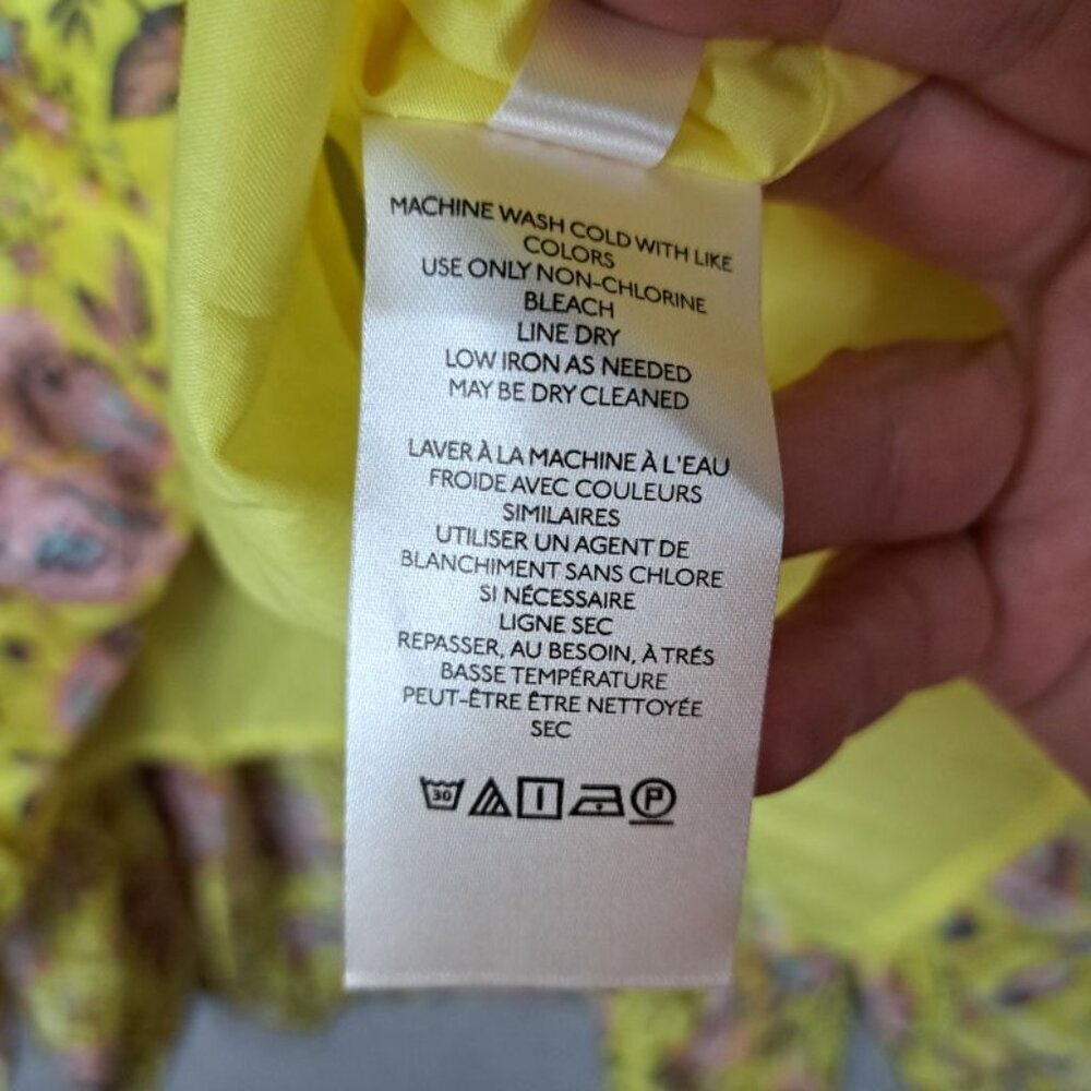 Anthropologie Clarabella Yellow Floral Maxi Skirt Sz. XS - Picture 9 of 10